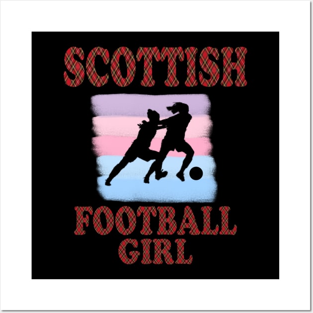 Scottish Football Girls Wall Art by Alex Bleakley